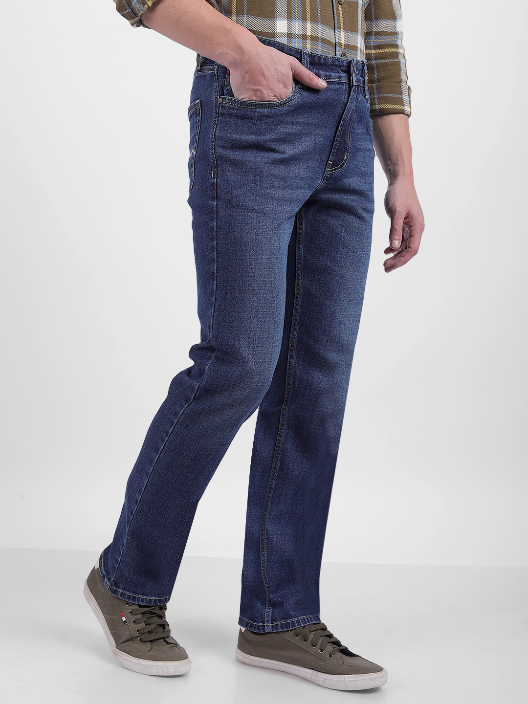 Numero Uno Men Faded Blue Jeans